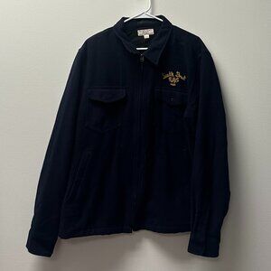 Wallace & Barnes Navy Zip Up